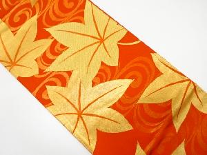 宮田織物製　竜田川模様織り出し　袋帯